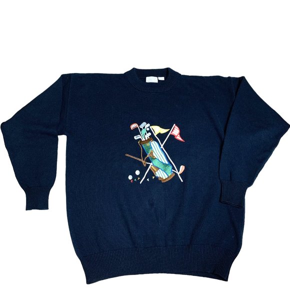 Vintage‎ Brooks Brothers Golf Crewneck Sweater - Picture 10 of 11